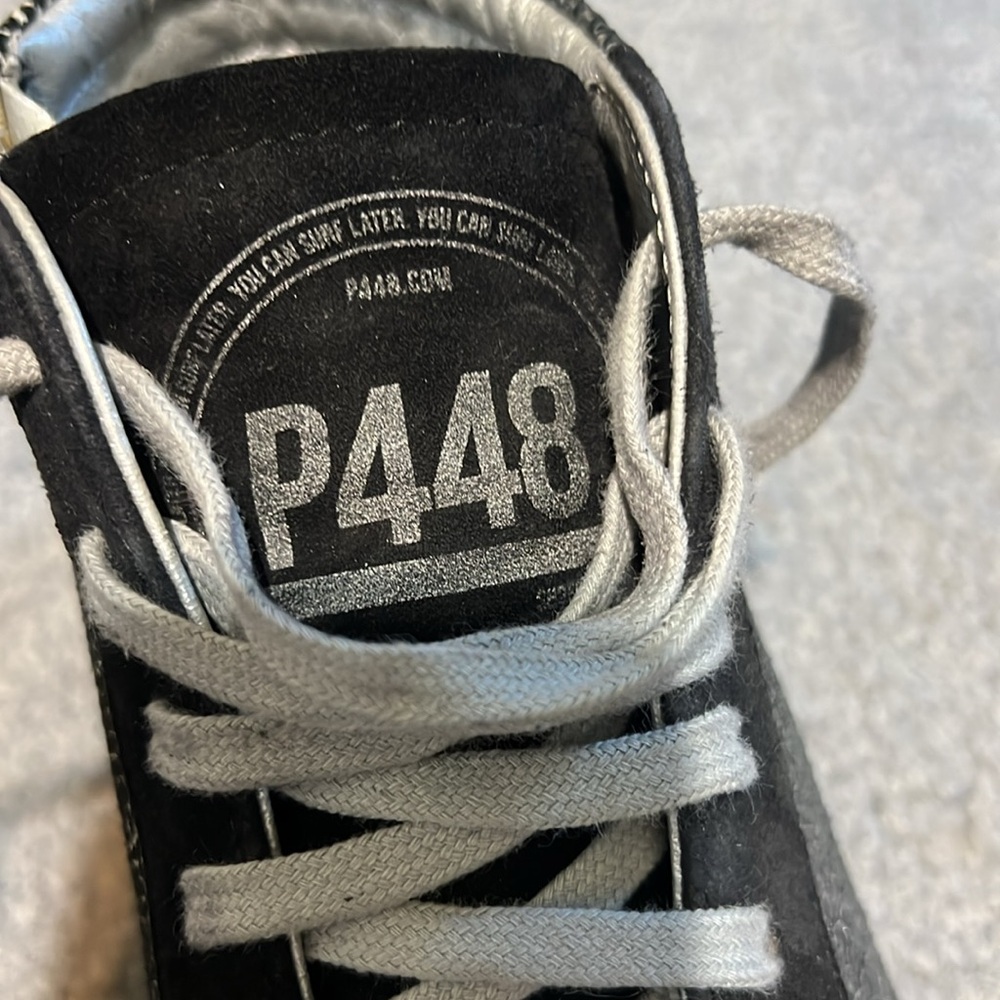P448 Black High-Top Sneakers - Picture 2 of 4